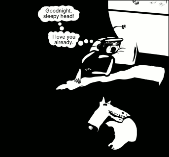 “Goodnight, sleepy head!” “I love you already.”