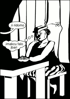 .icusku lu .ii ridomo li'u .ipensi tu'a lu .imakcu falo jbari li'u