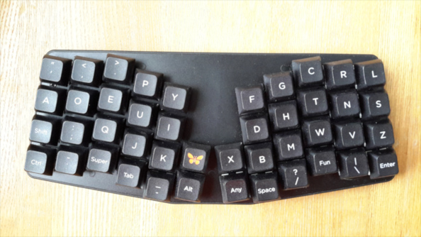 Photo of the keyboard