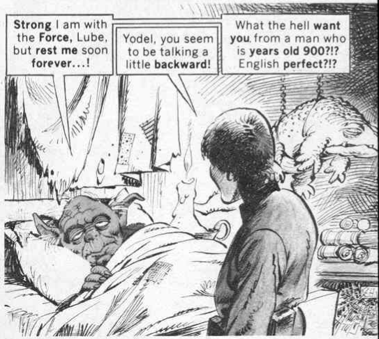 “Yodel, you seem to be talking a little backward!” from Mad Magazine #242